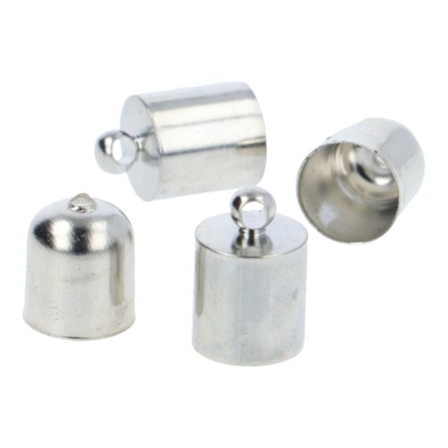 Bőrvég, hengeres, 2 részes, hurkos 8 mm (2 pár)