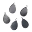 Cabochon medálalap, csepp alakú, 15x21 mm