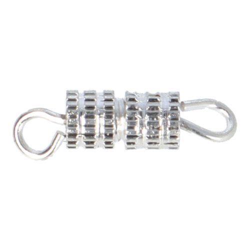 Csavaros kapocs 12,5 mm ezüst szín