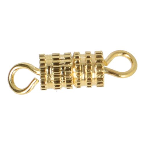 Csavaros kapocs 12,5 mm arany szín