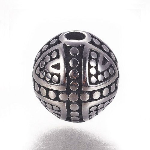 Nemesacél golyó, kereszt-pöttyös, kb. 9 mm (1 db)