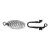 Nemesacél bepattintós kapocs, 21x9 mm (1 db)