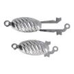 Nemesacél bepattintós kapocs, 21x9 mm (1 db)
