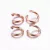 Nemesacél karika, rosegold szín, kb. 4x0,6 mm (20 db)