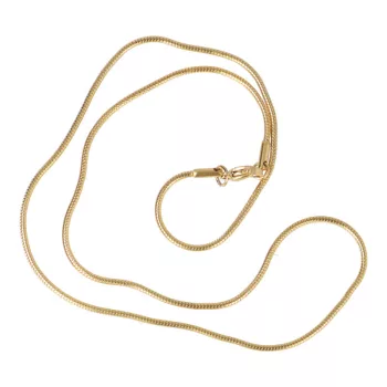   Nemesacél kígyólánc, arany szín, kb. 45 cm, 1,4 mm vékony (1 db)