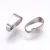 Nemesacél medáltartó, medál akasztó, kb. 9x3.5mm (5 db)
