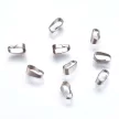Nemesacél medáltartó, medál akasztó, kb. 9x3.5mm (5 db)