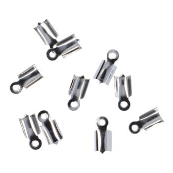 Nemesacél papucs, láncvég, kb. 10 mm (10 db)