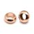 Baligyöngy, sima, rosegold színű, 7 mm (10 db)