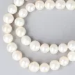 Kerek, fehér tenyésztett gyöngy szett, 8,5-9 mm