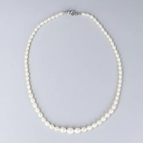 Fehér tenyésztett gyöngy ékszerszett növekvő 5-10 mm 