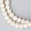 Kerek, fehér tenyésztett gyöngy nyaklánc, 6-6,5 mm, 40 cm (A)