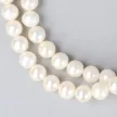 Kerek, fehér tenyésztett gyöngy nyaklánc, 6-6,5 mm, 50 cm (A)