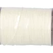 Makramé zsinor, viaszos polieszter, 0,8 mm  tört fehér, kb. 50 m