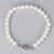 Kerek, fehér tenyésztett gyöngy karkötő, 6,5-7 mm (A)
