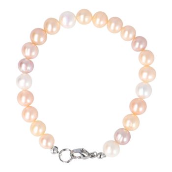   Potátó, multicolor tenyésztett gyöngy karkötő, 7,5-8,5 mm