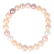 Potátó, multicolor tenyésztett gyöngy karkötő, 7,5-8,5 mm
