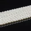 Rizsszemű, fehér tenyésztett gyöngy alapanyagszál, 5,5-6 mm, kb. 40 cm (AA)