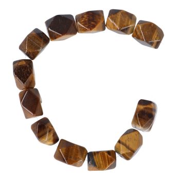   Tigrisszem alapanyagszál, "Flinston", kb. 12x17 mm, kb. 20 cm