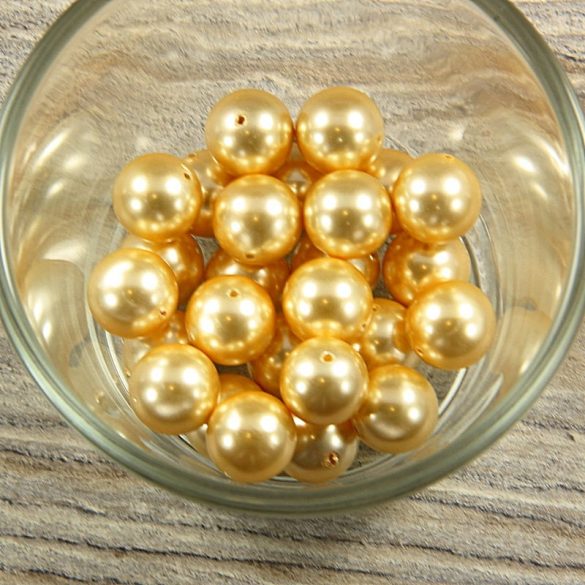 Shell pearl világossárga golyó, 12 mm