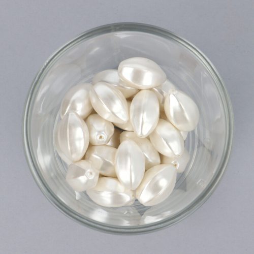 Shell pearl fehér 6 lapú hordó, 19 mm