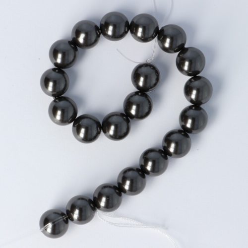 Shell pearl alapanyagszál grafitszürke golyós 10 mm 38 cm